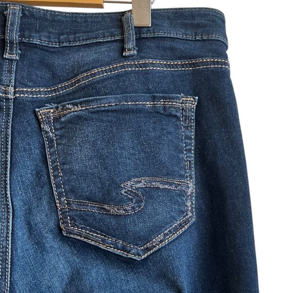 Silver Jeans Suki Straight Fit Dark Denim Jeans 34x33 - Picture 11 of 14